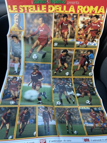 Mega poster raro calcio roma - poster,