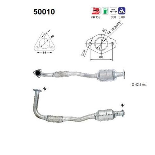 50010 catalizzatore per - as,
