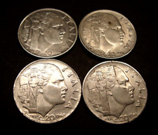 4 monete da 50 centesimi 1939 XVII,1939 XVIII,1940 XVIII,1941 XIX Regno d'Italia