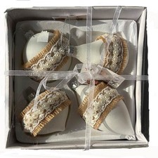 SET 4 SFERE VETRO BIANCA