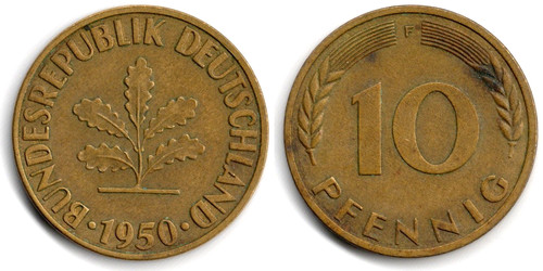 Germania pfennig 1950 - germania,