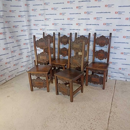 Set sedie antiche - set, 6