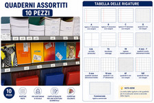 10 pz quaderni scuola