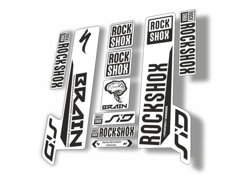 Adesivo decalcomania rock shox - rock,
