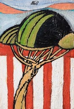 ENZO BIOLI Olio su compensato