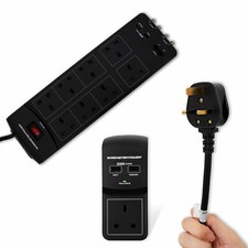 Monster Power Adattatore di Prolunga Protetto da Sovratensioni con Porte di Ricarica USB