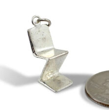 Charm Vintage ACME Studio Gerrit Reitveld “Zig Zag” Argento Sterling “CHAIRM”