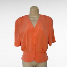 Top da uscita taglia 10 colore salmone morbido