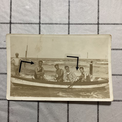 Venezia,Lido,1920,gruppo,Barca