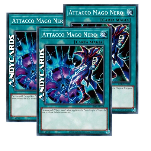 Attacco mago nero dark - nero, 3x