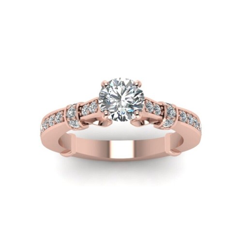 Anello con diamanti naturali