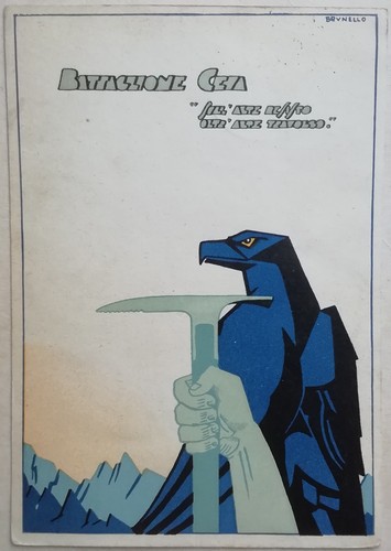 Cartolina reggimento alpini - cartolina, 1