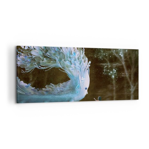 Quadro tela 120x50cm mostro - quadro,