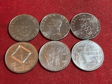 Lotto 6 monete 100 LIRE