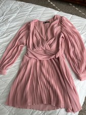 Zara Light Pink Pleated Long