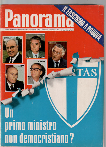 Rivista panorama 1974 dc - panorama, 27-06-1974
