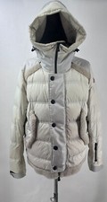Giacca Moncler Iroise originale unisex puffer agnello cappotto da sci taglia 3 M/L bianco sporco
