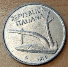 1979 Italy 10 Lire  