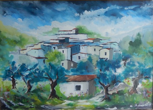 Olio tela pezzo unico - olio, tela,