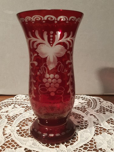 Antico vaso cristallo boemia - cristallo,