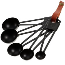 5 Pcs 1/8 Tsp Black Stainless