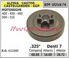 Pignone ALPINA motore motosega 400 450 460 500 510 .325" denti 7 005874