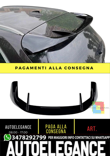 Spoiler tetto nero lucido - spoiler,