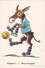* CALCIO - Napoli - Auguri Partenopei, Asino Illustrato