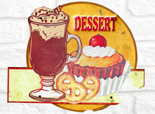 Targa Metallo Vintage Dessert