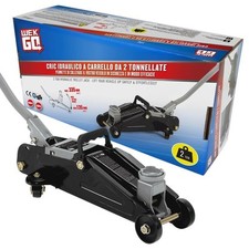 WEKGO Crick Idraulico Ribassato Professionale Sollevatore Cric a Carrello per Ve