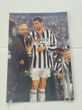 Foto Bobo Vieri Juventus Campione d'Europa 95-96 Francobollo Annullo Supercoppa
