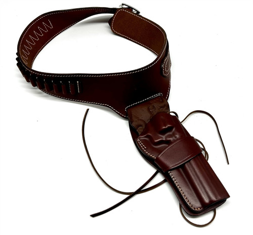 Cinturone vega cuoio - cuoio, western
