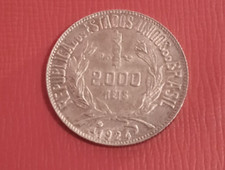 Brasile moneta 2000 reis 1924 argento