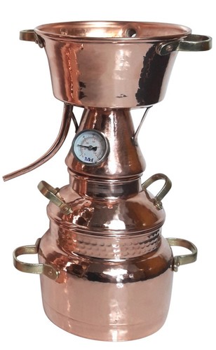 Alquitara rame litri - 5, con
