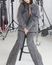 Completo Camicia Jeans  Strass