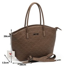 Borsa grande marrone italiana