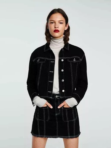 Giacca jeans giubbino corto