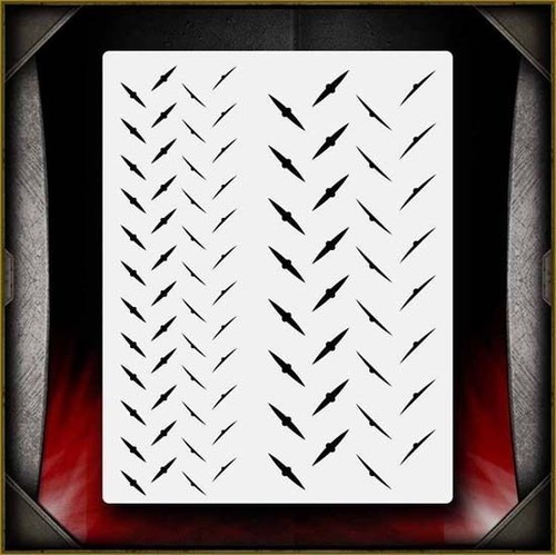 Modello stencil aerografo