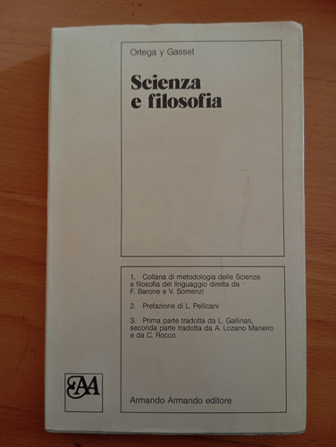 Scienza filosofia ortega y - scienza, e