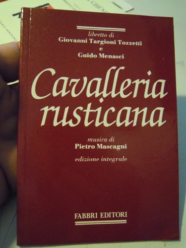 Libretto cavalleria - libretto,