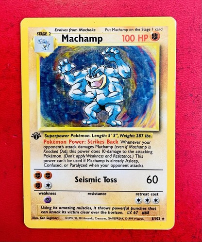 Lotto carte pokemon machamp - carte,