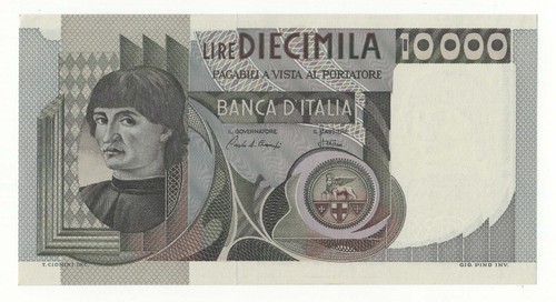10000 lire castagno emissione - ,