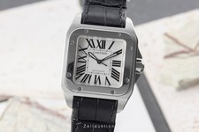 Orologio Uomo Cartier Santos 100 Medium Automatico Acciaio Ref. W20106X8 