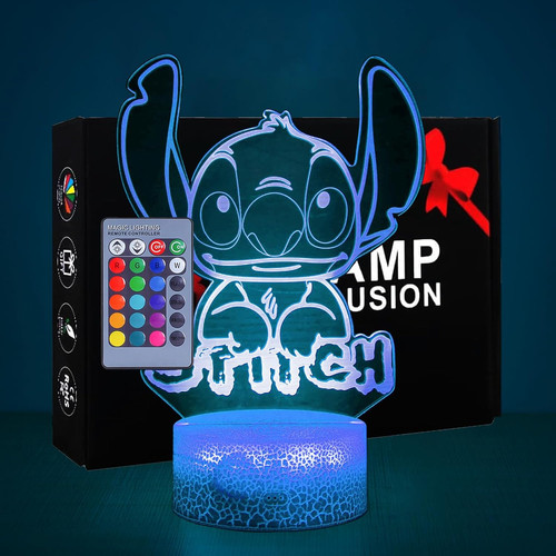 Lampada stitch colori luce - 16,