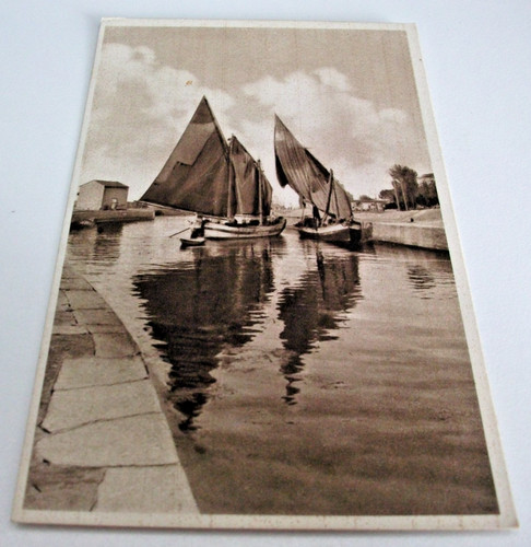 Cartolina vintage barche - cartolina, da