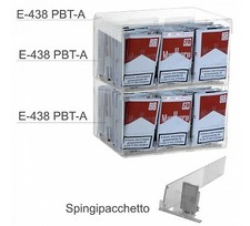 E-438 PBT Espositore in plexiglass trasparente da banco porta sigarette - L 25 x