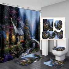 Tenda doccia foresta fiaba