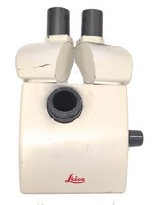 Testa microscopio stereo trinoculare Leica MTU254 senza occhielli viti mancanti