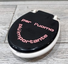 POSACENERE PORTACENERE SCHERZO DESIGN TAVOLETTA WC TOILETTE VINTAGE ANNI 70/80