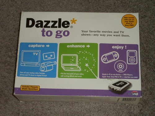 Pinnacle dazzle go - dazzle, to